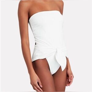 Zimmermann Strapless TieUp Swimsuit, Size 4-6, Like New